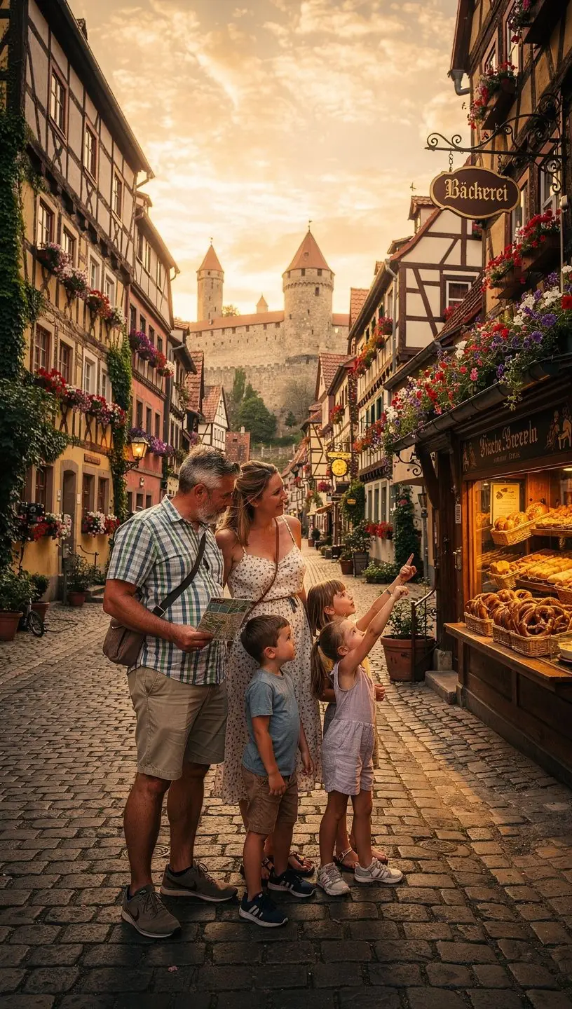 Ein Reisender, der an einem malerischen Aussichtspunkt eine Pause einlegt.